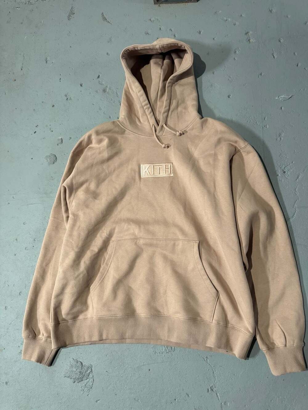 Kith Beige/Tan Box Logo Hoodie